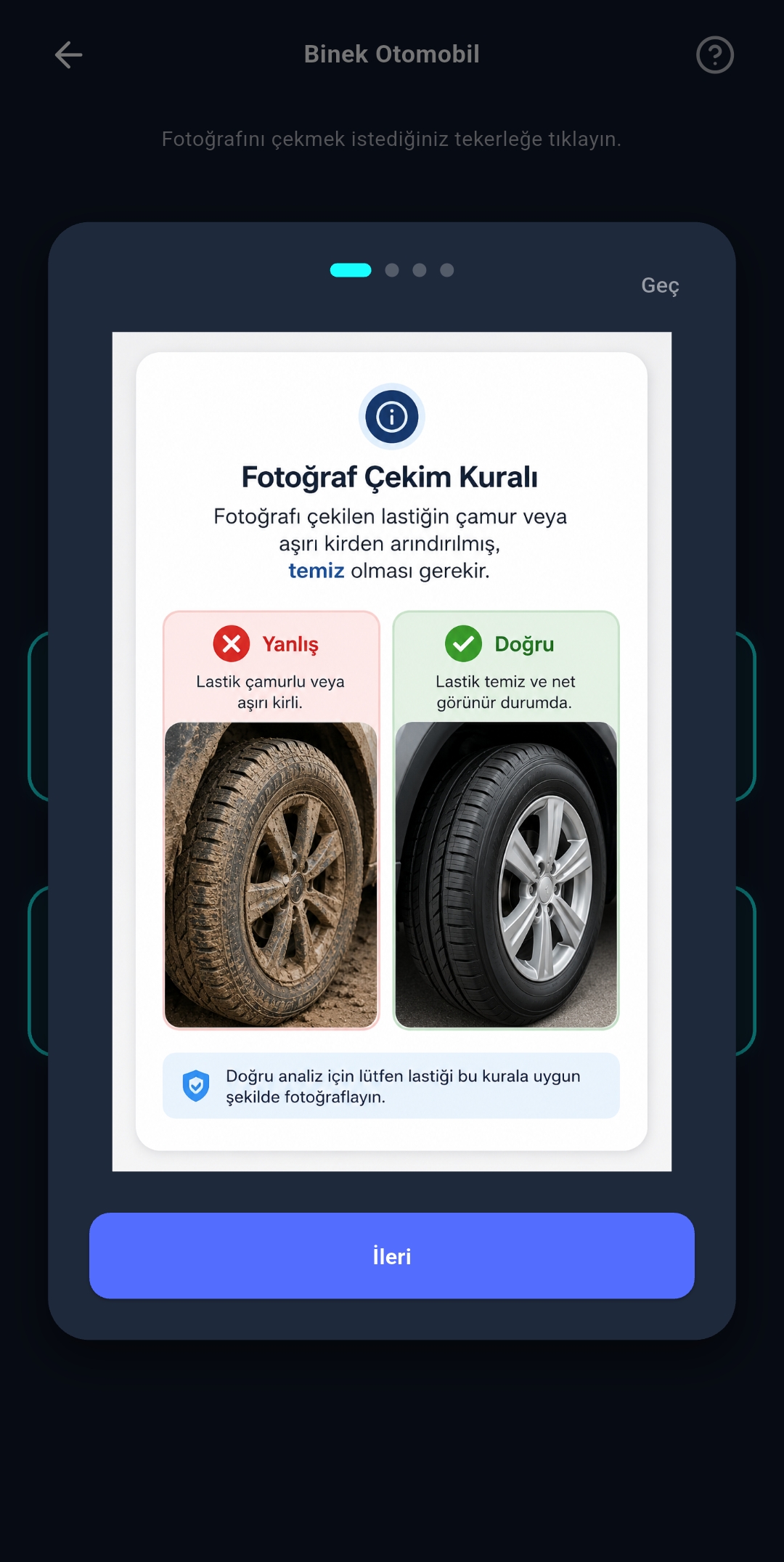 Tyris çekim kuralı ekranı